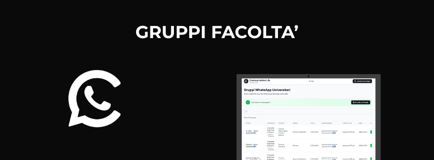 GruppiFacoltà